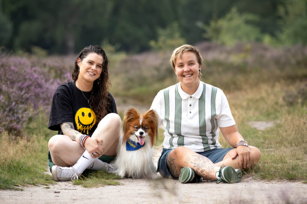 Fotoshoot met Vlinderhondje Frenkie Hoorneboegse heide