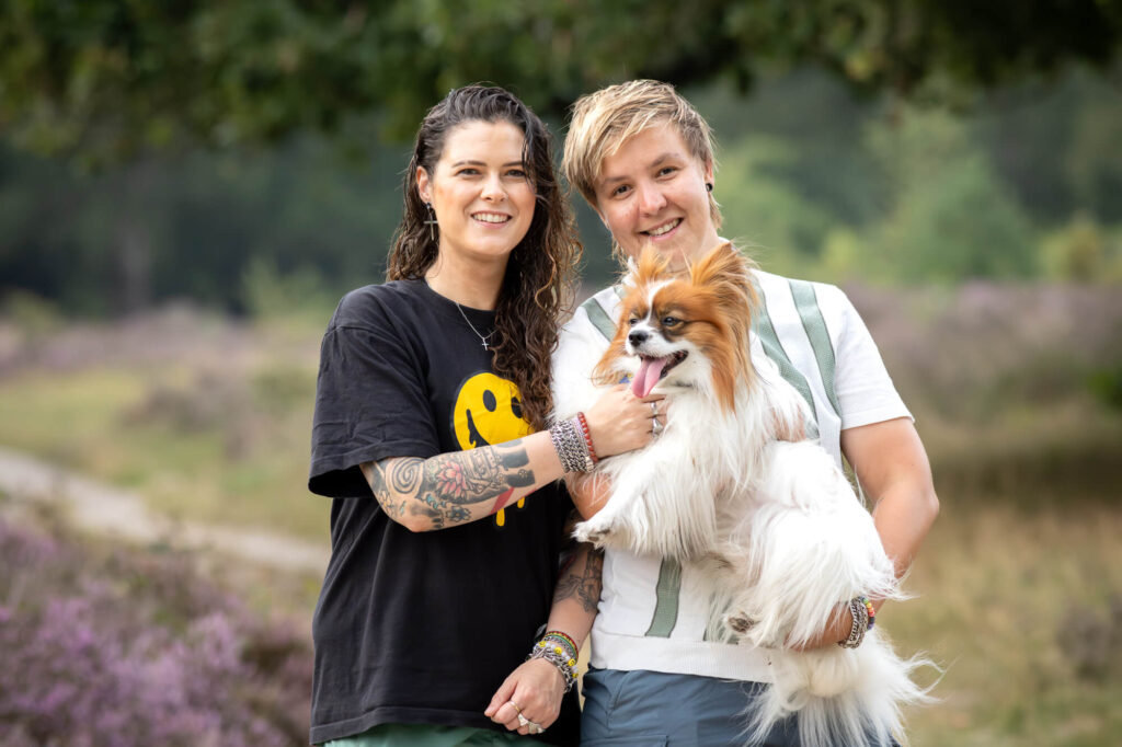 Fotoshoot met Vlinderhondje Frenkie Hoorneboegse heide