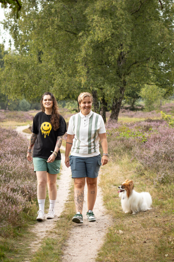 Fotoshoot met Vlinderhondje Frenkie Hoorneboegse heide